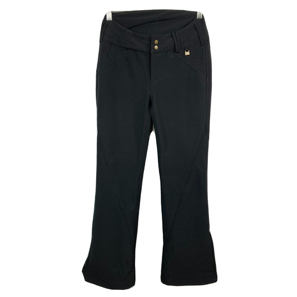 Nils Snow Pants Womens Sz S Black Bootcut Waterproof Ski Stretch Zip Ankle - Picture 1 of 11